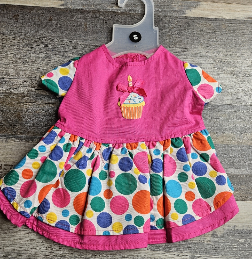 PetCo Dog Birthday Dress Size Small Pink Cupcake NWOT